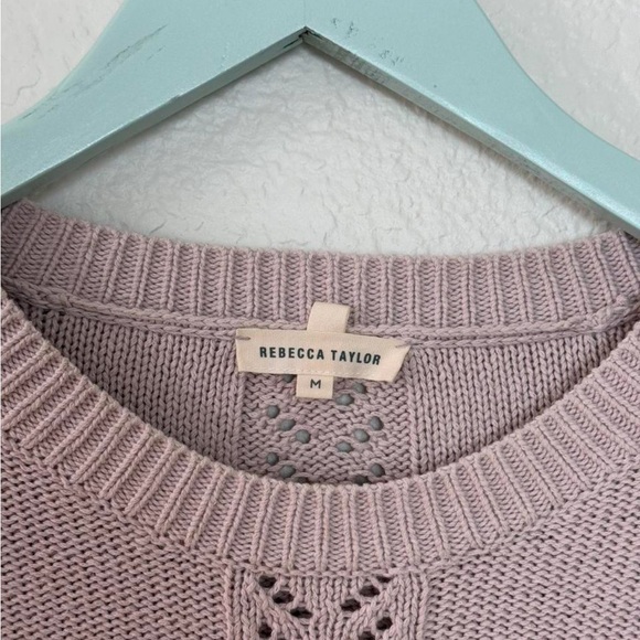 Rebecca Taylor Ruffled Knit Sweater - Soft Pink - Picture 3 of 4